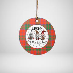 Clan Grant Ancient Tartan Tartan Crest Gnome Round Ceramic Ornament LQ30 Grant Ancient Tartan Tartan Christmas