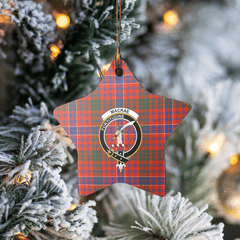 Clan MacRae Ancient Tartan Crest Star Ceramic Ornament BC89 MacRae Ancient Tartan Tartan Christmas