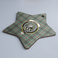 Clan Craig Tartan Crest Star Ceramic Ornament AJ89 Craig Tartan Tartan Christmas