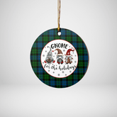 Clan MacKay Modern Tartan Tartan Crest Gnome Round Ceramic Ornament CO43 MacKay Modern Tartan Tartan Christmas
