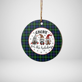 Clan MacKenzie Modern Tartan Tartan Crest Gnome Round Ceramic Ornament YK64 MacKenzie Modern Tartan Tartan Christmas