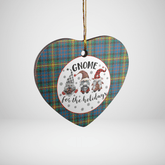 Clan MacSporran Ancient Tartan Tartan Crest Gnome Heart Ceramic Ornament ZR13 MacSporran Ancient Tartan Tartan Christmas