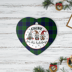 Clan Keith Modern Tartan Tartan Crest Gnome Heart Ceramic Ornament SQ32 Keith Modern Tartan Tartan Christmas