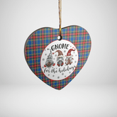 Clan MacBeth Modern Tartan Tartan Crest Gnome Heart Ceramic Ornament HU13 MacBeth Modern Tartan Tartan Christmas