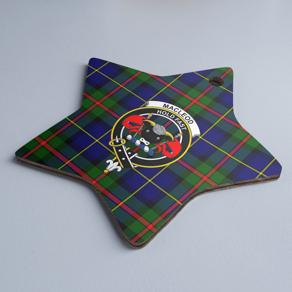 Clan MacLeod of Harris Modern Tartan Crest Star Ceramic Ornament PW94 MacLeod of Harris Modern Tartan Tartan Christmas