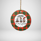 Clan MacLachlan Hunting Modern Tartan Tartan Crest Gnome Round Ceramic Ornament UE74 MacLachlan Hunting Modern Tartan Tartan Christmas