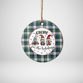 Clan Gordon Dress Ancient Tartan Tartan Crest Gnome Round Ceramic Ornament ND97 Gordon Dress Ancient Tartan Tartan Christmas