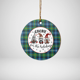 Clan MacNeill of Barra Ancient Tartan Tartan Crest Gnome Round Ceramic Ornament LS84 MacNeill of Barra Ancient Tartan Tartan Christmas