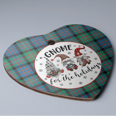 Clan MacDonnell of Glengarry Ancient Tartan Tartan Crest Gnome Heart Ceramic Ornament PL79 MacDonnell of Glengarry Ancient Tartan Tartan Christmas