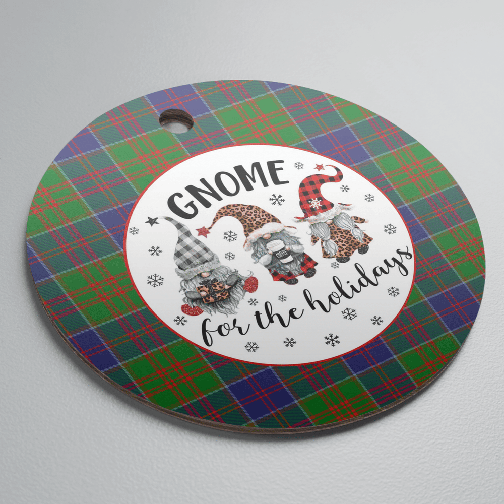 Clan Stewart of Appin Hunting Modern Tartan Tartan Crest Gnome Round Ceramic Ornament XZ32 Stewart of Appin Hunting Modern Tartan Tartan Christmas