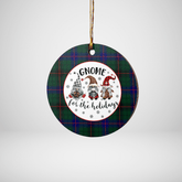 Clan Davidson Modern Tartan Tartan Crest Gnome Round Ceramic Ornament JH98 Davidson Modern Tartan Tartan Christmas