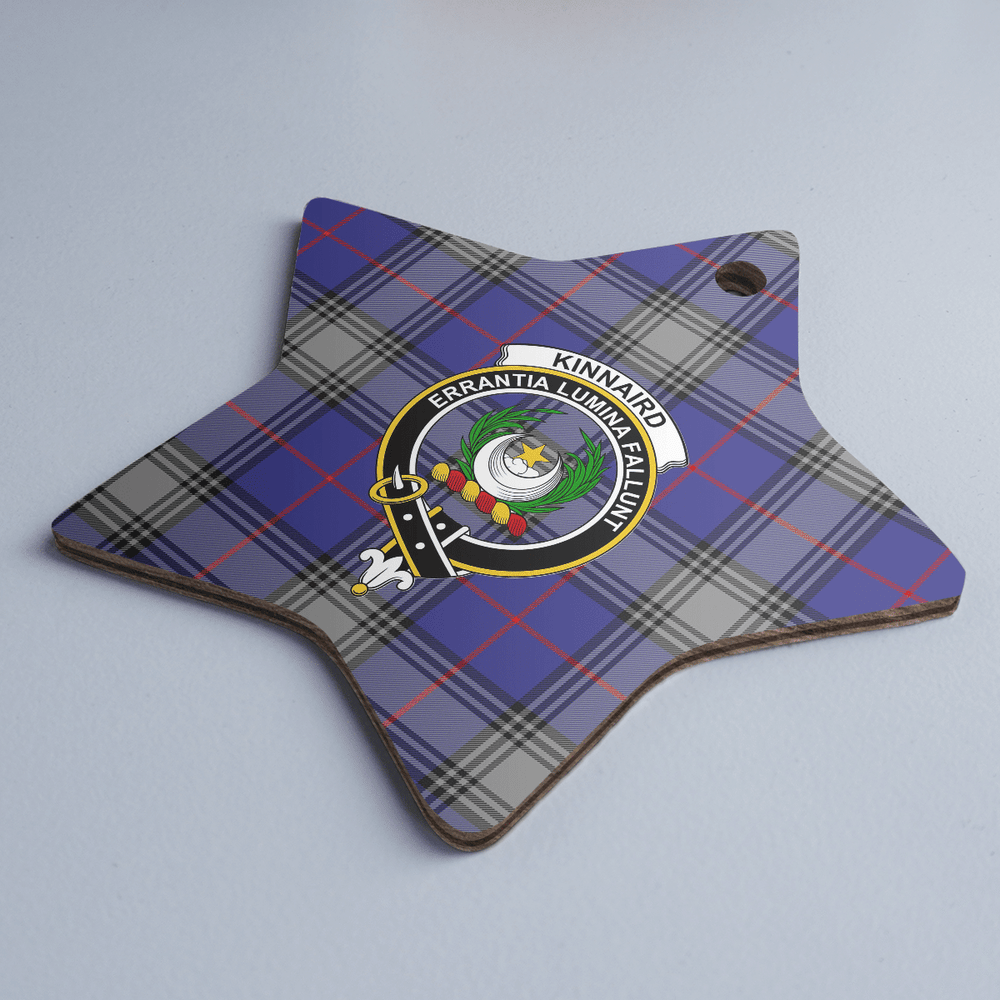 Clan Kinnaird Tartan Crest Star Ceramic Ornament OH82 Kinnaird Tartan Tartan Christmas