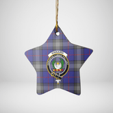 Clan Kinnaird Tartan Crest Star Ceramic Ornament OH82 Kinnaird Tartan Tartan Christmas