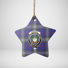 Clan Kinnaird Tartan Crest Star Ceramic Ornament OH82 Kinnaird Tartan Tartan Christmas
