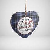 Clan Clark 1 Tartan Tartan Crest Gnome Heart Ceramic Ornament KX20 Clark 1 Tartan Tartan Christmas