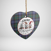 Clan MacRae Hunting Modern Tartan Tartan Crest Gnome Heart Ceramic Ornament ZQ49 MacRae Hunting Modern Tartan Tartan Christmas