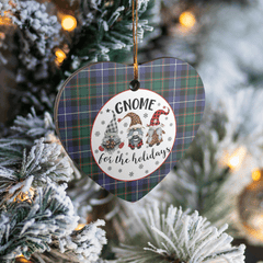 Clan MacRae Hunting Modern Tartan Tartan Crest Gnome Heart Ceramic Ornament ZQ49 MacRae Hunting Modern Tartan Tartan Christmas