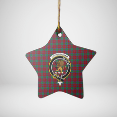 Clan Fotheringham Tartan Crest Star Ceramic Ornament QG54 Fotheringham Tartan Tartan Christmas