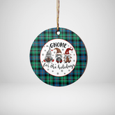 Clan Rose Hunting Ancient Tartan Tartan Crest Gnome Round Ceramic Ornament EO48 Rose Hunting Ancient Tartan Tartan Christmas