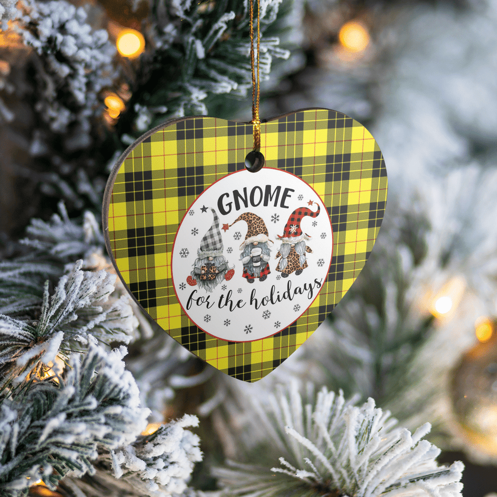 Clan MacLeod of Lewis Modern Tartan Tartan Crest Gnome Heart Ceramic Ornament UR19 MacLeod of Lewis Modern Tartan Tartan Christmas