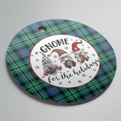 Clan Rose Hunting Ancient Tartan Tartan Crest Gnome Round Ceramic Ornament EO48 Rose Hunting Ancient Tartan Tartan Christmas