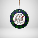 Clan Keith Modern Tartan Tartan Crest Gnome Round Ceramic Ornament AD20 Keith Modern Tartan Tartan Christmas