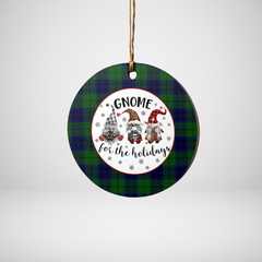 Clan Keith Modern Tartan Tartan Crest Gnome Round Ceramic Ornament AD20 Keith Modern Tartan Tartan Christmas