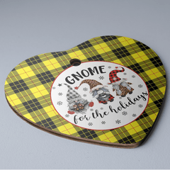Clan MacLeod of Lewis Modern Tartan Tartan Crest Gnome Heart Ceramic Ornament UR19 MacLeod of Lewis Modern Tartan Tartan Christmas