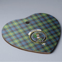 Clan Watson Ancient Tartan Crest Heart Ceramic Ornament IQ98 Watson Ancient Tartan Tartan Christmas