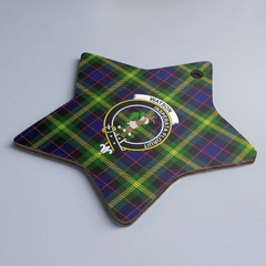 Clan Watson Modern Tartan Crest Star Ceramic Ornament RU74 Watson Modern Tartan Tartan Christmas