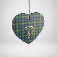 Clan Watson Ancient Tartan Crest Heart Ceramic Ornament IQ98 Watson Ancient Tartan Tartan Christmas