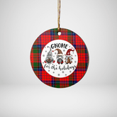 Clan Nicolson Modern Tartan Tartan Crest Gnome Round Ceramic Ornament IA58 Nicolson Modern Tartan Tartan Christmas