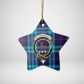 Clan MacCorquodale Tartan Crest Star Ceramic Ornament CP54 MacCorquodale Tartan Tartan Christmas