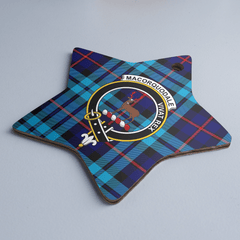 Clan MacCorquodale Tartan Crest Star Ceramic Ornament CP54 MacCorquodale Tartan Tartan Christmas