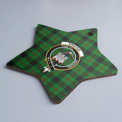 Clan Kincaid Tartan Crest Star Ceramic Ornament JY89 Kincaid Tartan Tartan Christmas