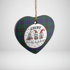 Clan Davidson Modern Tartan Tartan Crest Gnome Heart Ceramic Ornament NF97 Davidson Modern Tartan Tartan Christmas