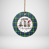 Clan Gordon Old Ancient Tartan Tartan Crest Gnome Round Ceramic Ornament NC79 Gordon Old Ancient Tartan Tartan Christmas