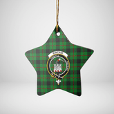 Clan Kincaid Tartan Crest Star Ceramic Ornament JY89 Kincaid Tartan Tartan Christmas
