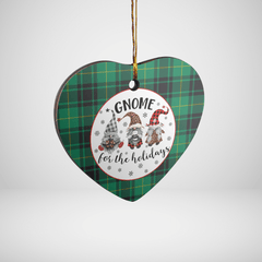 Clan MacArthur Ancient Tartan Tartan Crest Gnome Heart Ceramic Ornament PY87 MacArthur Ancient Tartan Tartan Christmas