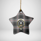 Clan Moffat Modern Tartan Crest Star Ceramic Ornament CG82 Moffat Modern Tartan Tartan Christmas