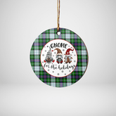 Clan MacKenzie Dress Modern Tartan Tartan Crest Gnome Round Ceramic Ornament YH87 MacKenzie Dress Modern Tartan Tartan Christmas