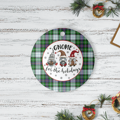 Clan MacKenzie Dress Modern Tartan Tartan Crest Gnome Round Ceramic Ornament YH87 MacKenzie Dress Modern Tartan Tartan Christmas