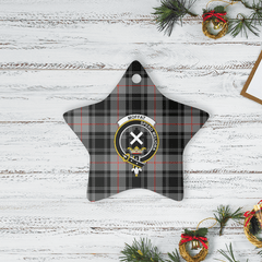 Clan Moffat Modern Tartan Crest Star Ceramic Ornament CG82 Moffat Modern Tartan Tartan Christmas