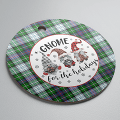 Clan MacKenzie Dress Modern Tartan Tartan Crest Gnome Round Ceramic Ornament YH87 MacKenzie Dress Modern Tartan Tartan Christmas