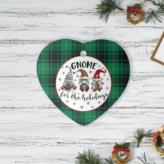 Clan MacArthur Ancient Tartan Tartan Crest Gnome Heart Ceramic Ornament PY87 MacArthur Ancient Tartan Tartan Christmas