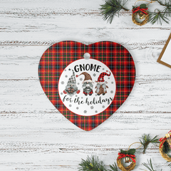 Clan Innes Modern Tartan Tartan Crest Gnome Heart Ceramic Ornament HB43 Innes Modern Tartan Tartan Christmas