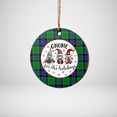Clan Graham of Menteith Modern Tartan Tartan Crest Gnome Round Ceramic Ornament MZ53 Graham of Menteith Modern Tartan Tartan Christmas
