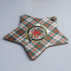 Clan MacDuff Dress Ancient Tartan Crest Star Ceramic Ornament FI35 MacDuff Dress Ancient Tartan Tartan Christmas