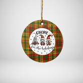 Clan Strathearn Modern Tartan Tartan Crest Gnome Round Ceramic Ornament AJ99 Strathearn Modern Tartan Tartan Christmas