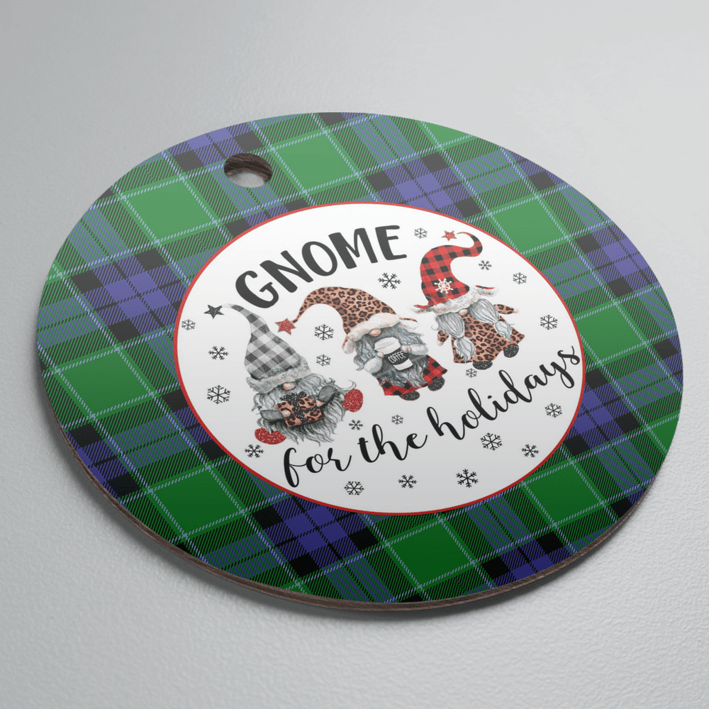 Clan Graham of Menteith Modern Tartan Tartan Crest Gnome Round Ceramic Ornament MZ53 Graham of Menteith Modern Tartan Tartan Christmas
